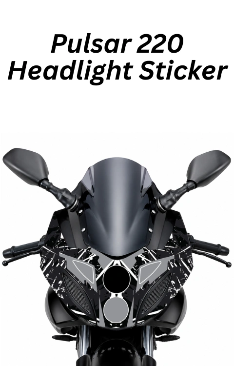 Pulsar 220 Headlight Sticker | Made in Premium Gloss Vinyl with FPF (Fade Protection Film), Waterproof, Precut Sticker, Pack of 1
